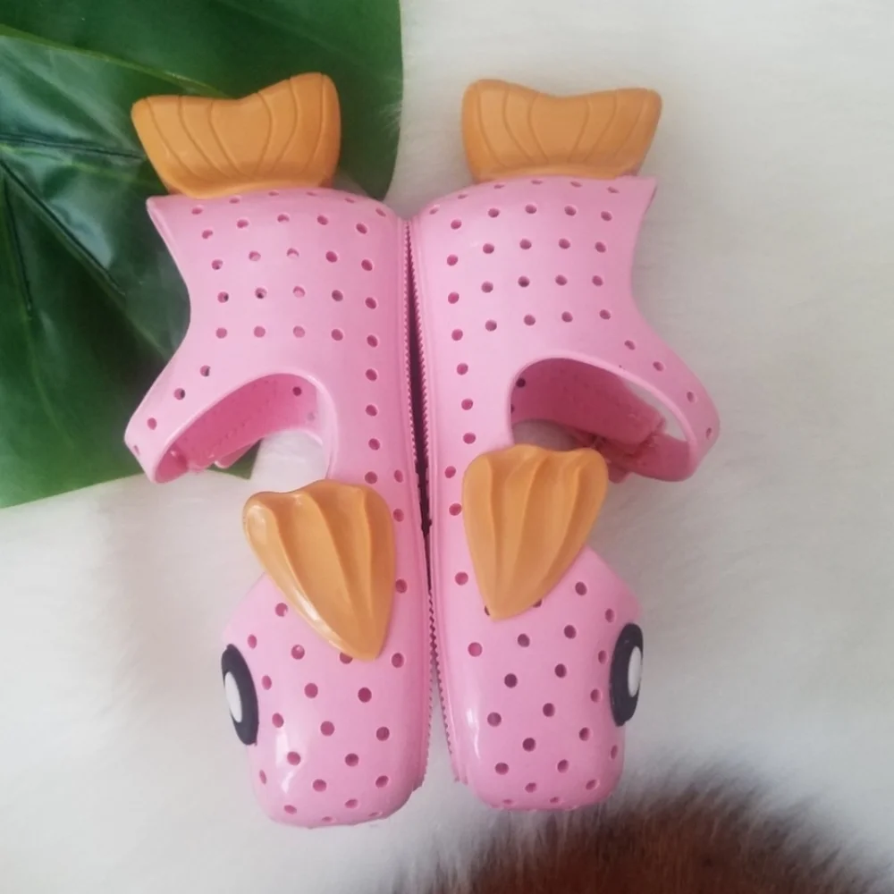 Mini Melissa Pink Fish Shoes Size 5